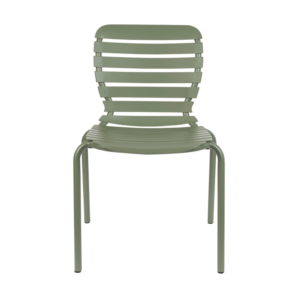 Světle zelená kovová zahradní židle Vondel – Zuiver