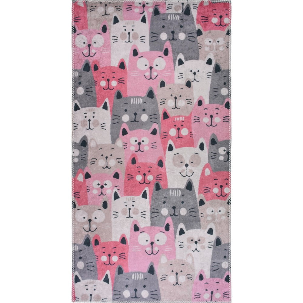 Růžový dětský koberec 160x230 cm Silly Cats – Vitaus