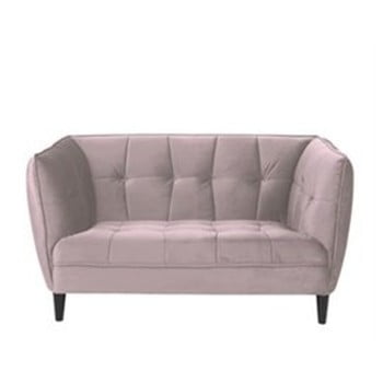 Canapea cu 2 locuri actona jonna, lungime 146 cm, roz