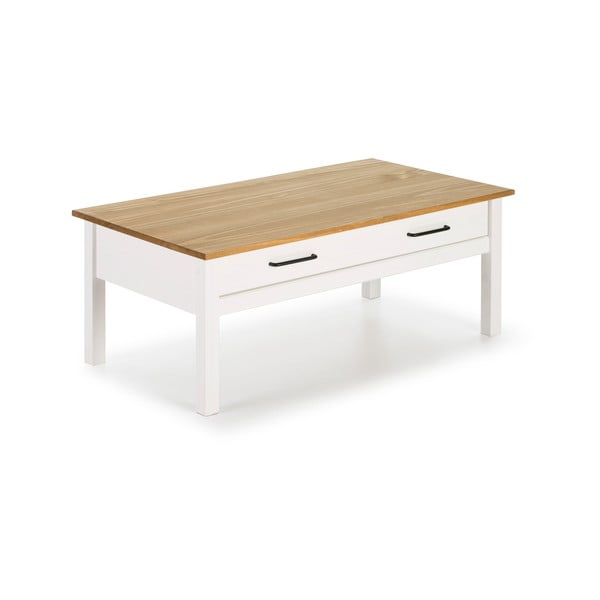 Bílý dřevěný konferenční stolek Marckeric Miranda