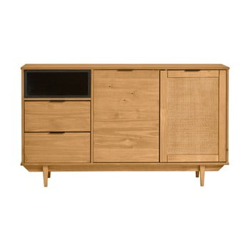 Servantă din lemn de pin marckeric dakar, lățime 140,8 cm, maro