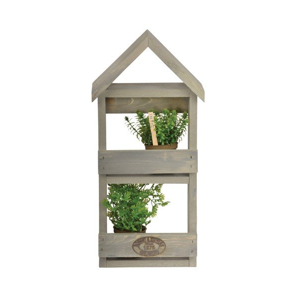 Polička z borovicového dřeva na květiny Esschert Design, výška 46,5 cm