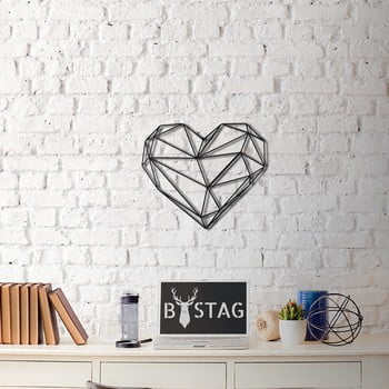 Decorațiune din metal pentru perete heart, 40 x 37 cm