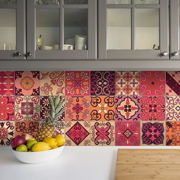 Set 9 autocolante de perete ambiance cement tiles cipriano, 10 x 10 cm