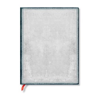 Agendă liniată, cu copertă moale paperblanks flint, 176 file, argintiu