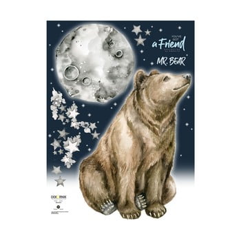 Autocolant de perete dekornik mr. bear, urs
