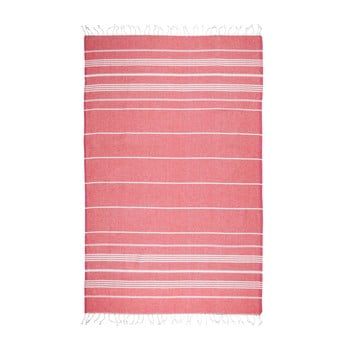 Prosop de plajă kate louise cotton collection classic, 100 x 180 cm, roșu