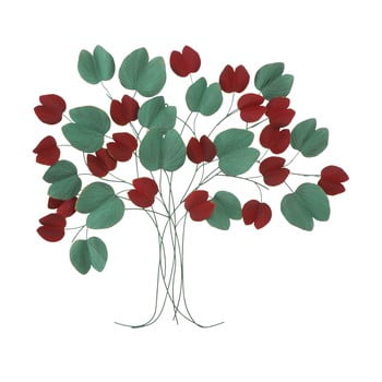 Decorațiune de perete mauro ferretti tree, 105 x 94 cm, roșu - verde