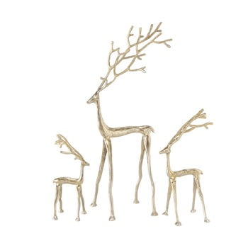 Set 3 decorațiuni pentru crăciun boltze frody, auriu