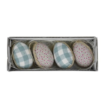 Set 4 ouă decorative de Paști în cutie, 19 x 5 cm