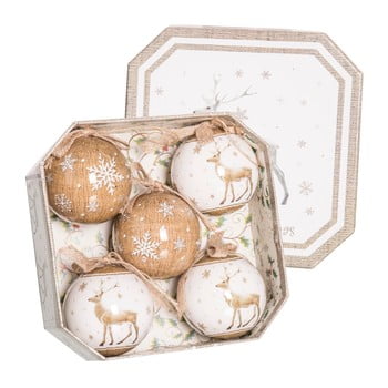 Set 5 decorațiuni de crăciun unimasa deers