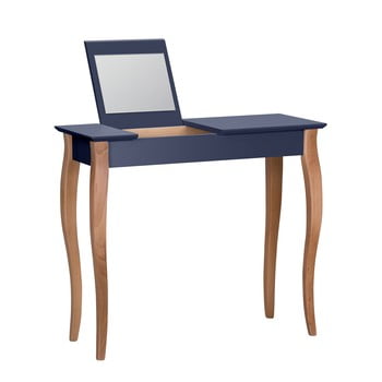 Masă de toaletă cu oglindă ragaba dressing table, lungime 85 cm, gri grafit