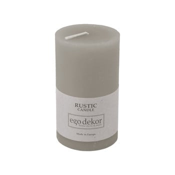 Lumânare baltic candles rustic, înălțime 10 cm, gri