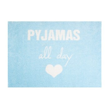 Covor ușă Hanse Home StateMat Pyjamas All Day, 50 x 75 cm, albastru