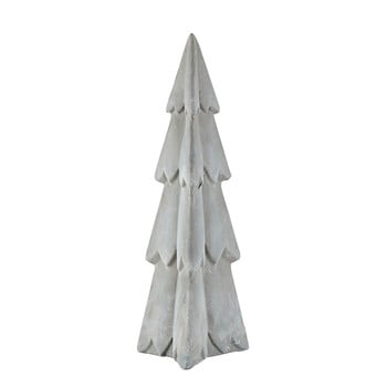 Statuetă decorativă din ciment KJ Collection Christmas Tree, înălțime 25,5 cm, gri