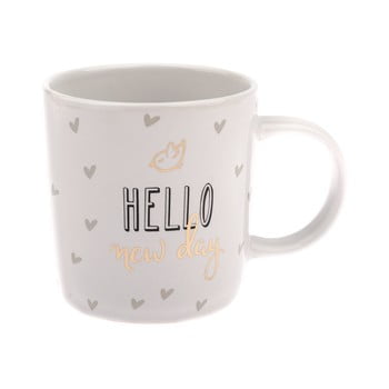 Cană din porțelan dakls hello, 360 ml