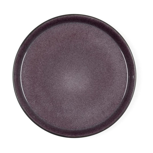 Švestkově fialový kameninový mělký talíř Bitz Mensa, průměr 27 cm