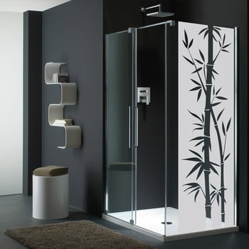 Autocolant rezistent la apă, pentru cabina de duș, ambiance bamboo