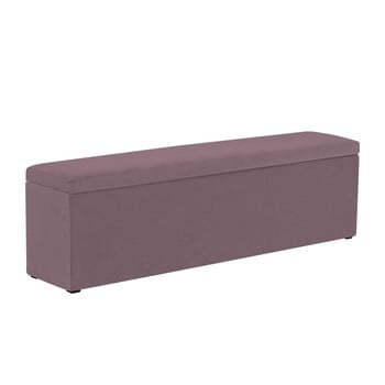 Otoman cu spaţiu depozitare mazzini sofas ancona, 200 x 46 cm, lavandă