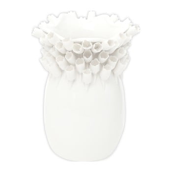 Vază din porțelan mauro ferretti tulip, înălțime 25 cm, alb