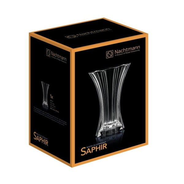 Váza z křišťálového skla Nachtmann Saphir, výška 24 cm