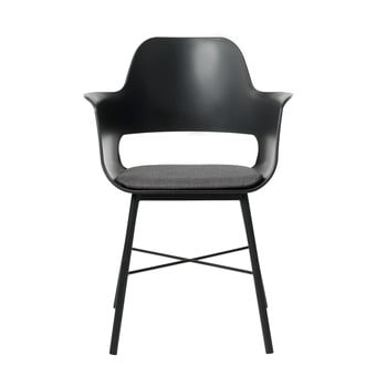 Scaun dining unique furniture wrestler, negru-gri