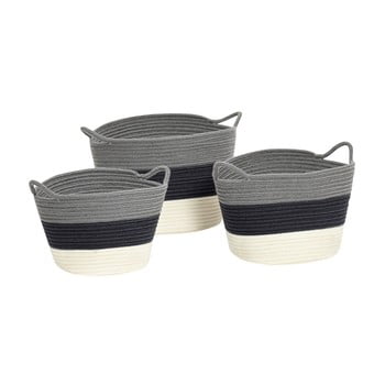 Set 3 coșuri depozitare hübsch grissano