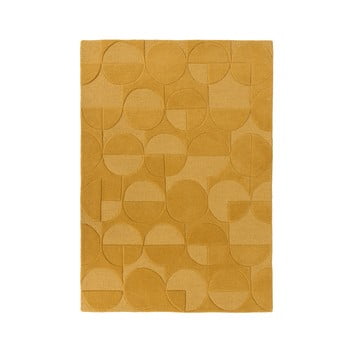 Covor din lână flair rugs gigi, 160 x 230 cm, maro coniac
