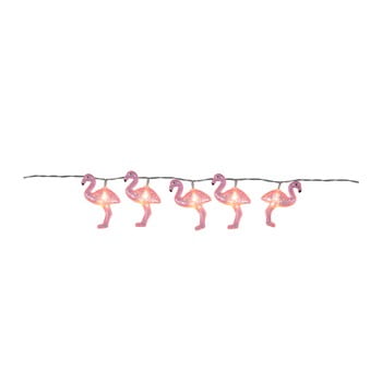 Șirag luminos cu LED Best Season Go Flamingo, 10 becuri imagine