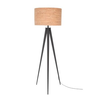 Lampadar zuiver tripod, negru - bej