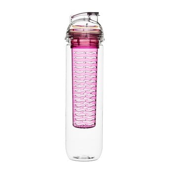 Sticlă cu infuzor sagaform fresh, 800 ml, roz