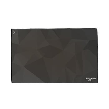 Prosop mic pentru yoga Yoga Design Lab Geo Night, 61 x 38 cm, negru imagine