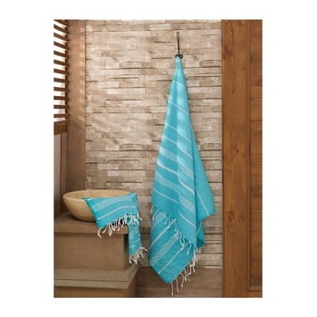 Set 2 prosoape hammam sultan, verde