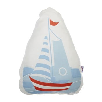 Pernă din amestec de bumbac pentru copii apolena pillow toy boat, 30 x 37 cm