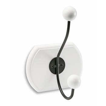 Cuier de perete cu 1 cârlig versa coat hooks, alb negru