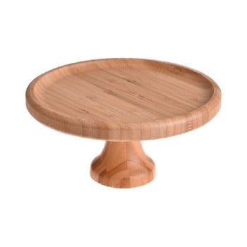 Platou din bambus cu picior bambum lisa, ø 20 cm