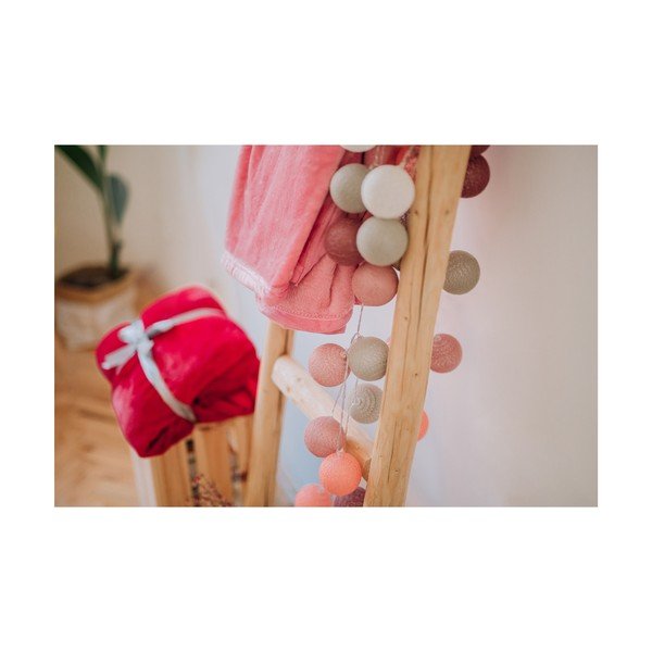 Oranžový světelný řetěz s LED žárovkami Luuka, 30 světýlek