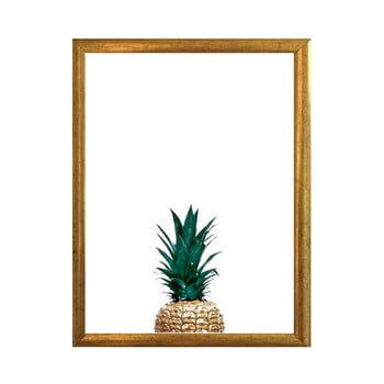 Poster cu ramă piacenza art gold pinneapple