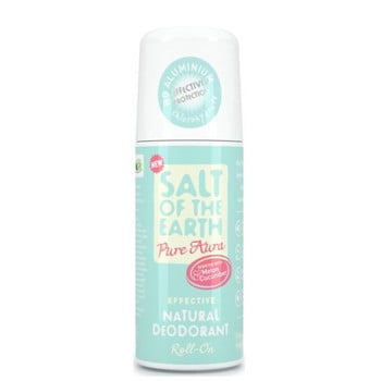 Roll-on deodorant cu parfum de pepene verde și castravete Salt of the Earth Pure Aura, 75 ml