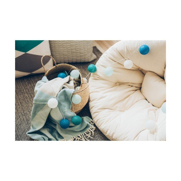 Hnědý světelný řetěz s LED žárovkami Luuka, 30 světýlek