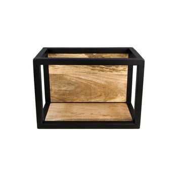 Poliță perete cu detalii din lemn de mango hsm collection caria, 35 x 25 cm