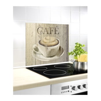 Protecție din sticlă pentru peretele din spatele aragazului wenko café, 60 x 50 cm