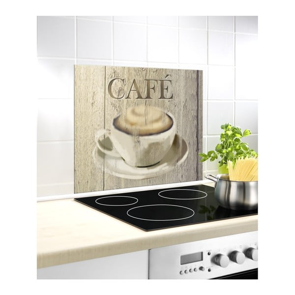 Café üveg falvédő tűzhely mellé, 60 x 50 cm - Wenko