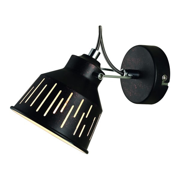 Černá nástěnná lampa Lamkur Jack