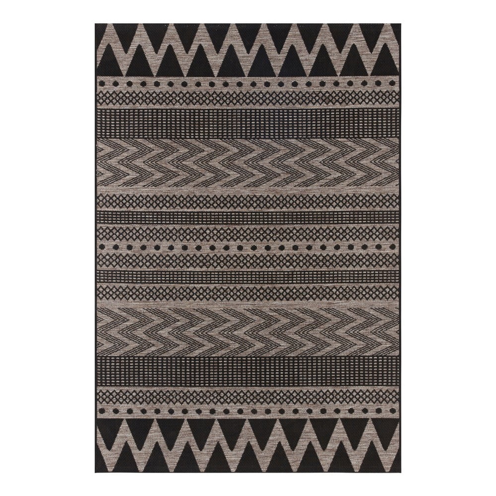 Černo-béžový venkovní koberec NORTHRUGS Sidon, 200 x 290 cm