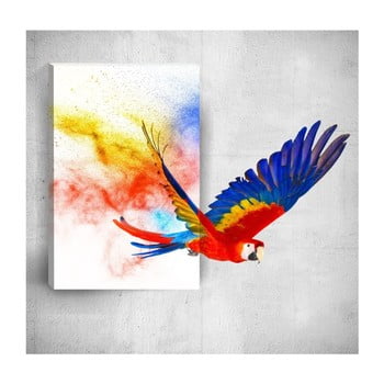 Tablou de perete 3d mosticx colourful parrot, 40 x 60 cm