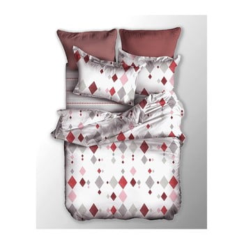 Lenjerie de pat reversibilă din microfibră decoking basic romb, 200 x 220 cm
