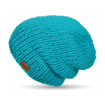 Căciulă tricotată manual doke blue beanie