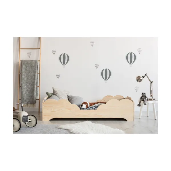 Detská posteľ z borovicového dreva Adeko BOX 10, 100 × 200 cm