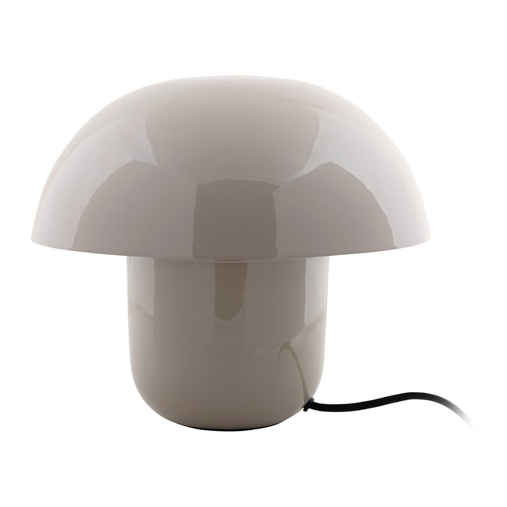 Šedá stolní lampa s kovovým stínidlem (výška 25 cm) Fat Mushroom – Leitmotiv